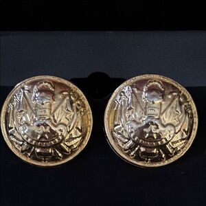 Carolee Vintage Gold-Tone Nautical Statement Earrings